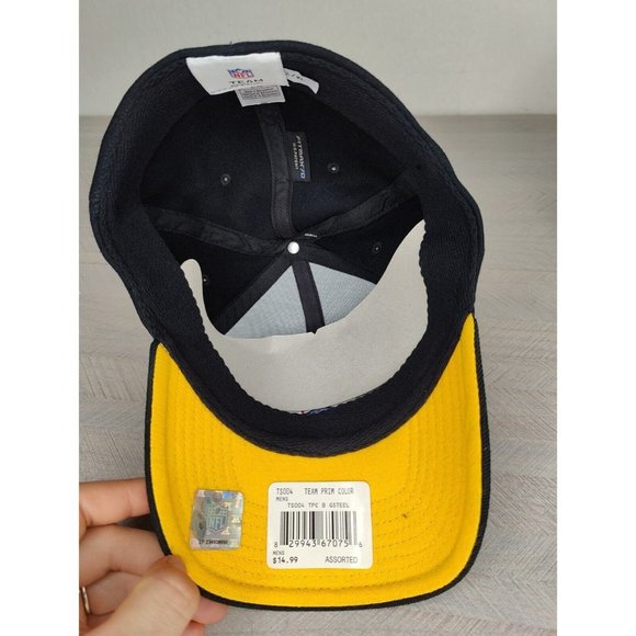 Pittsburgh Steelers NFL Team Apparel Hat Cap Fitted L/XL Black NEW - Picture 8 of 8
